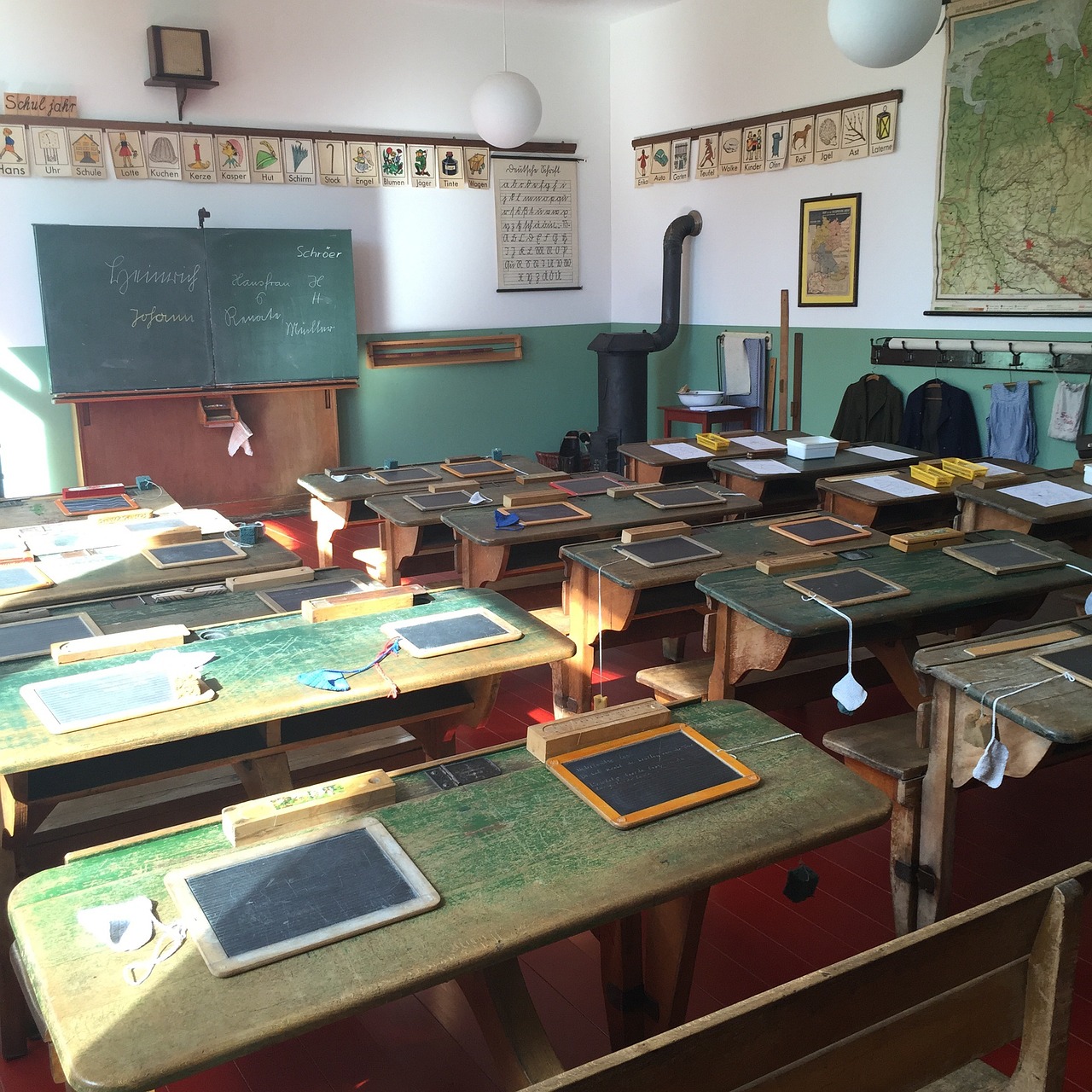 school, school desk, board, class room, formerly, class room, class room, class room, class room, class room